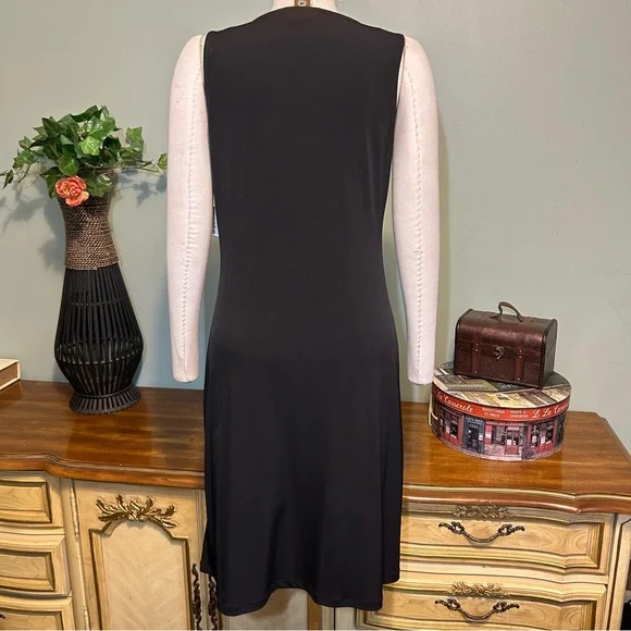 Liz Claiborne Sleeveless Sexy Black Stud Dress NEW NWT - Picture 5 of 7